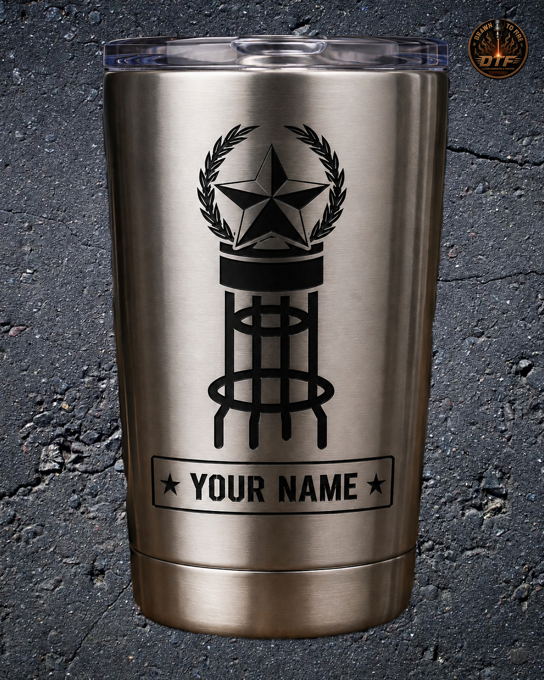 Custom Engraved 20 oz Stainless Steel Tumbler