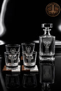 Custom Engraved CBSA Glass Decanter Set