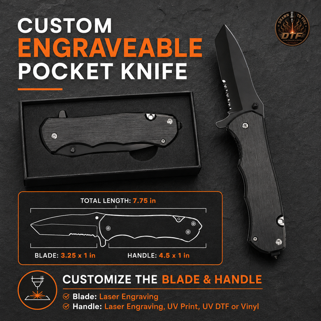 Custom Engravable Pocket Knife