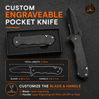 Custom Engravable Pocket Knife