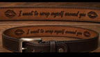 Custom Engravable Genuine Leather Belt