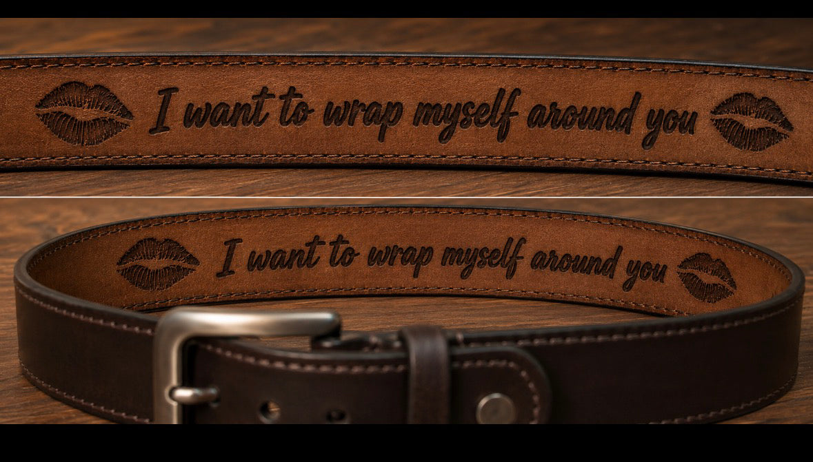 Custom Engravable Genuine Leather Belt