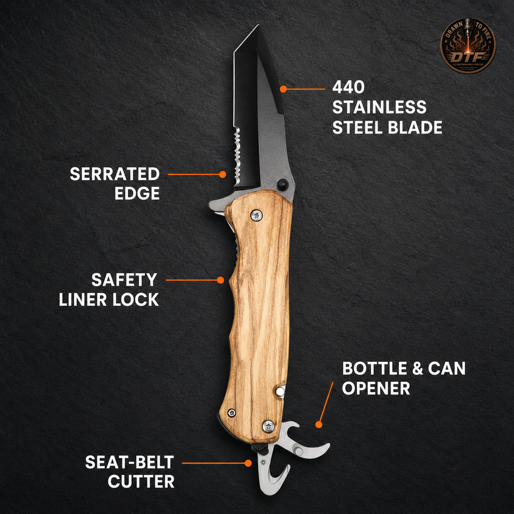 Custom Engravable Pocket Knife
