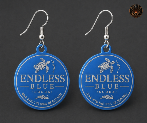 Blue 20 mm Earrings – Limited Edition