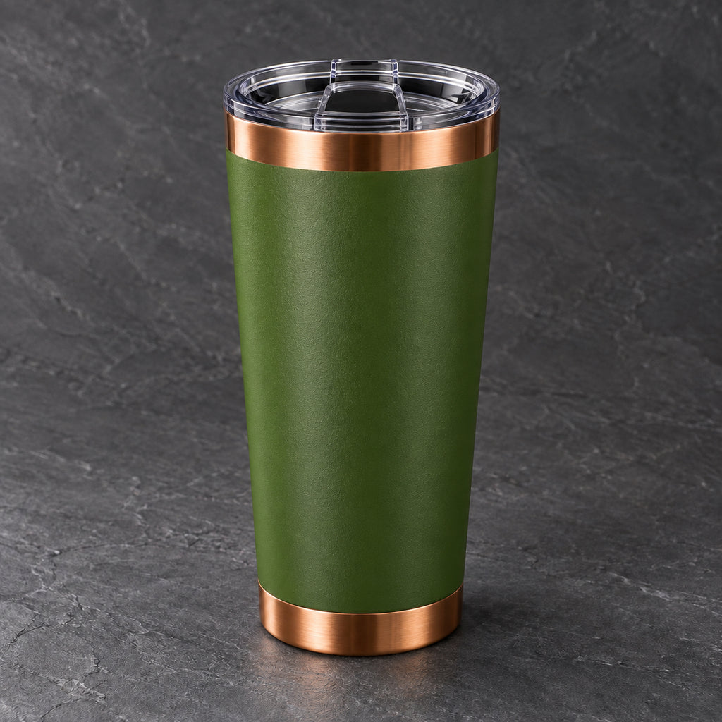 20 oz Ceramic-Lined Tumbler with Magnetic Lid — Custom Engraving Included
