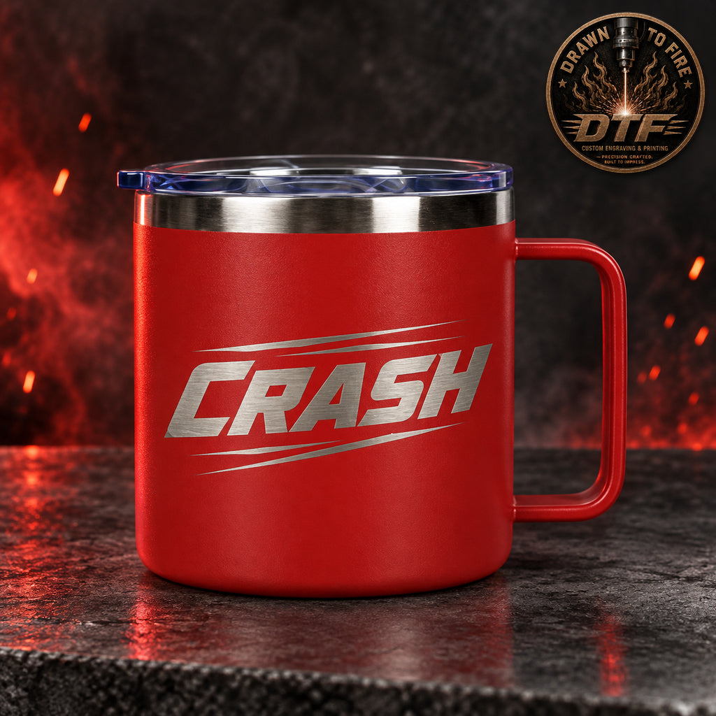 14 oz Insulated Stainless Steel Coffee Mug — Custom Engraving Included