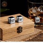 Personalized Stainless Steel Whiskey Stones Gift Set