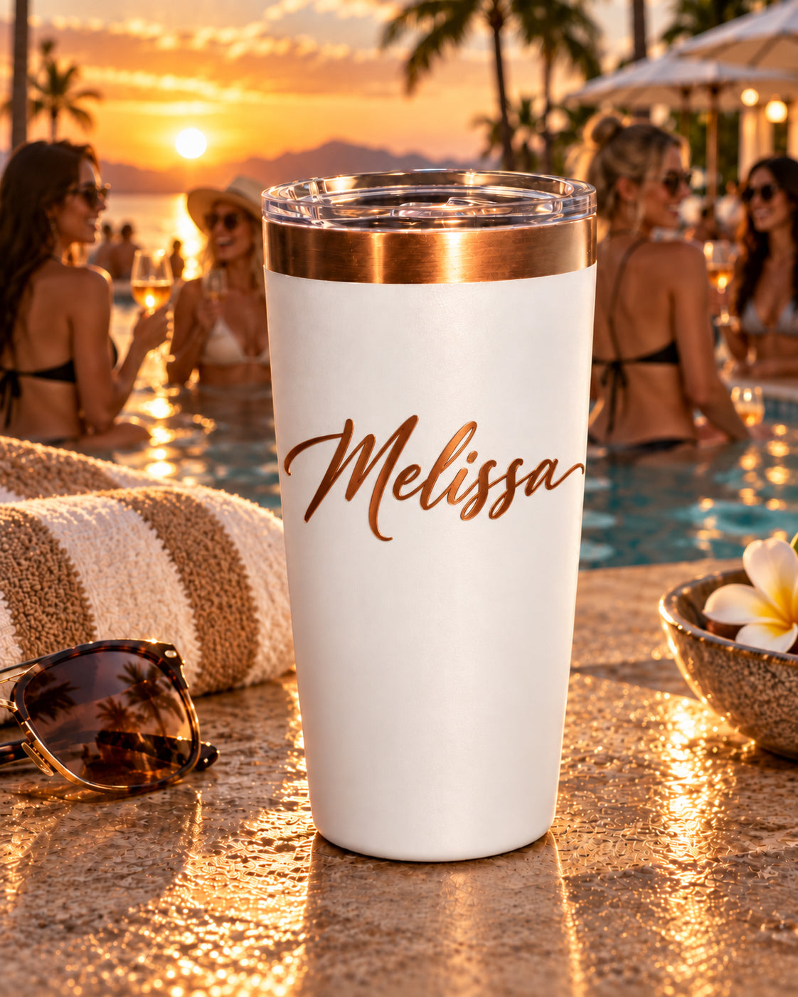 20 oz Ceramic-Lined Tumbler with Magnetic Lid — Custom Engraving Included