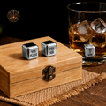 Personalized Stainless Steel Whiskey Stones Gift Set
