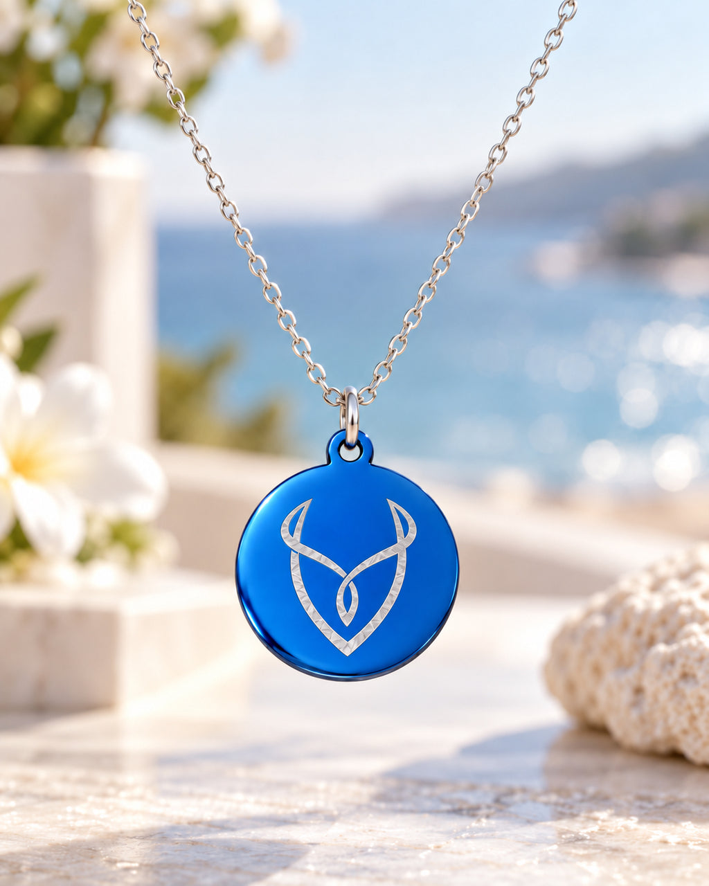 Blue Desire Necklace & Earring Set