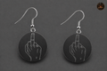CBSA Black 20 mm Earrings