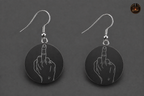 CBSA Black 20 mm Earrings
