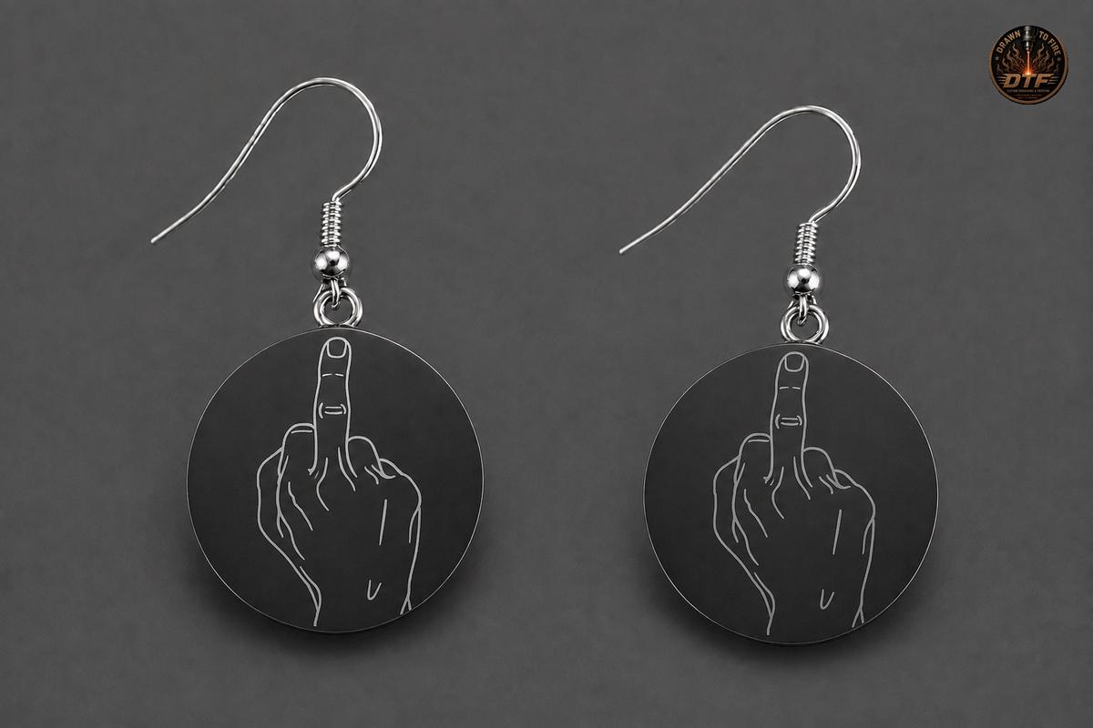 CBSA Black 20 mm Earrings