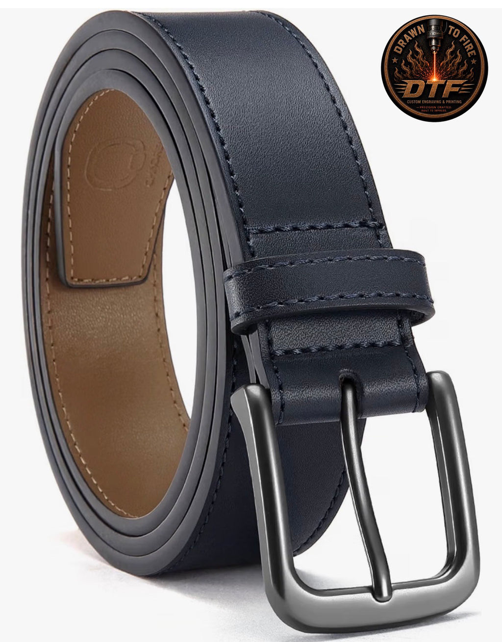 Custom Engravable Genuine Leather Belt