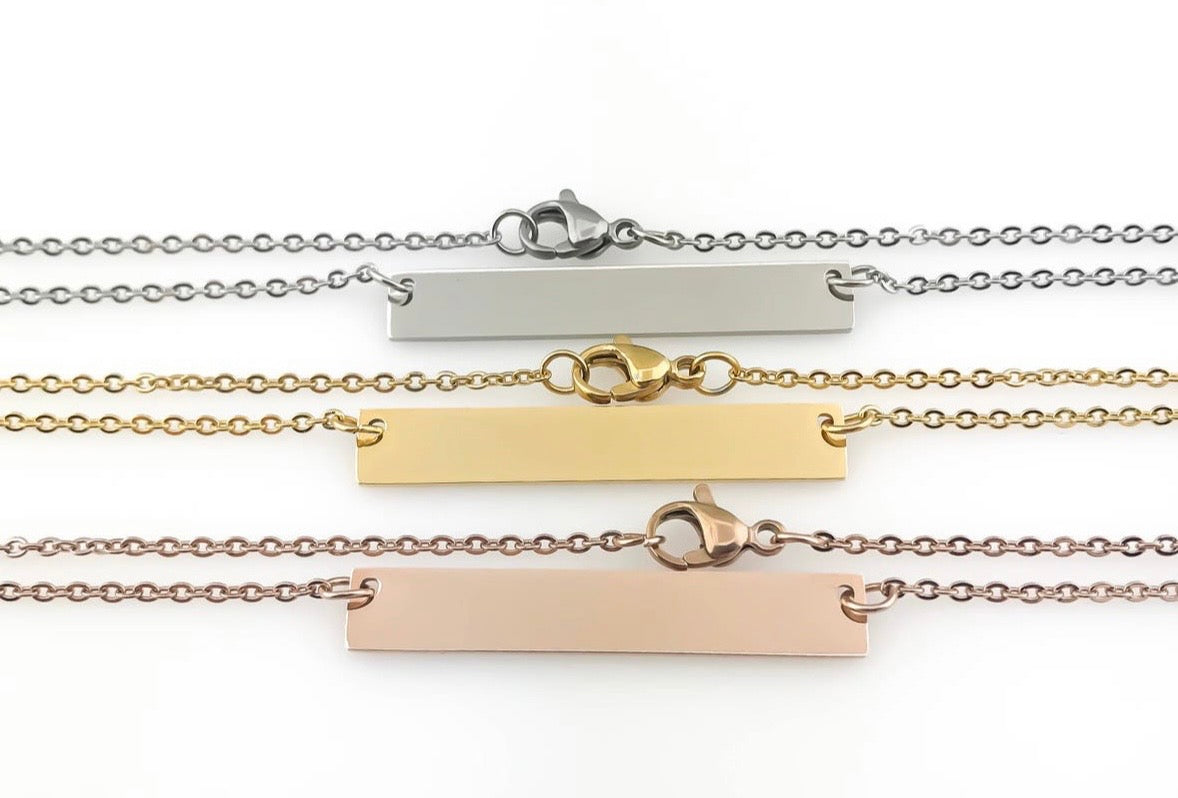 Stainless Steel Bar Necklace