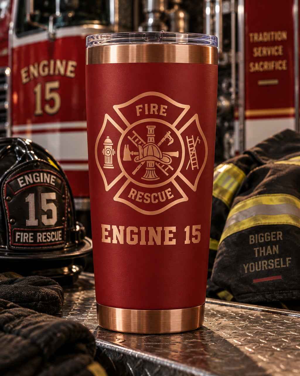 20 oz Ceramic-Lined Tumbler with Magnetic Lid — Custom Engraving Included