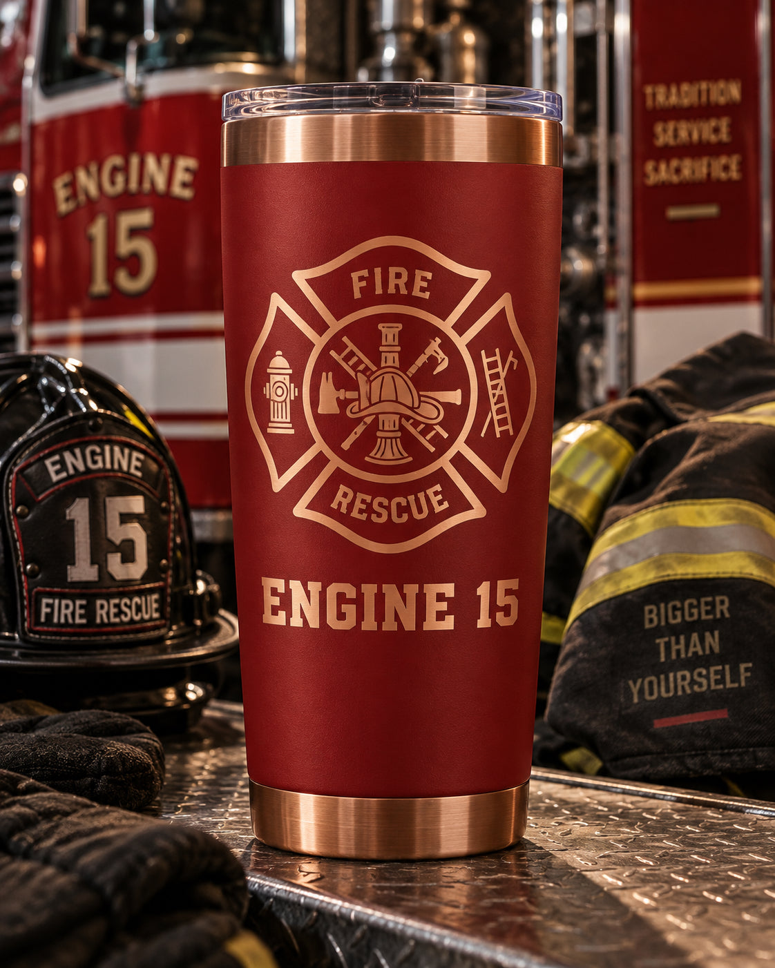 20 oz Ceramic-Lined Tumbler with Magnetic Lid — Custom Engraving Included