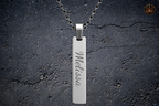 Custom Bar Pendant with Chain
