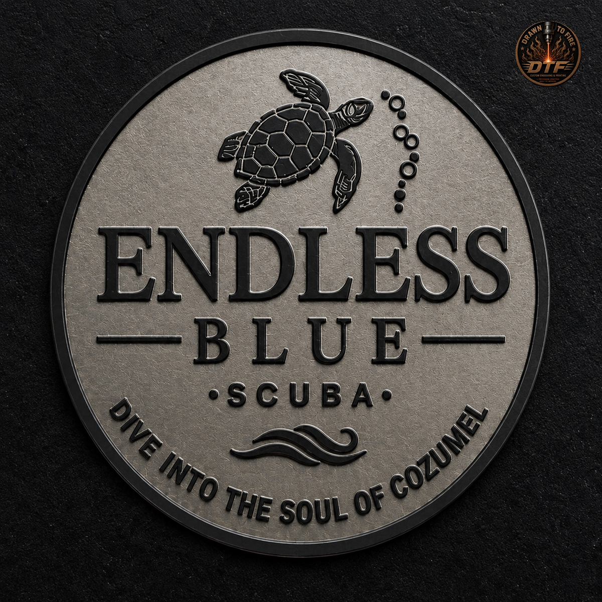 Endless Blue Dive Coin 40 mm