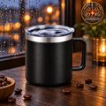 14 oz Insulated Stainless Steel Coffee Mug — Custom Engraving Included