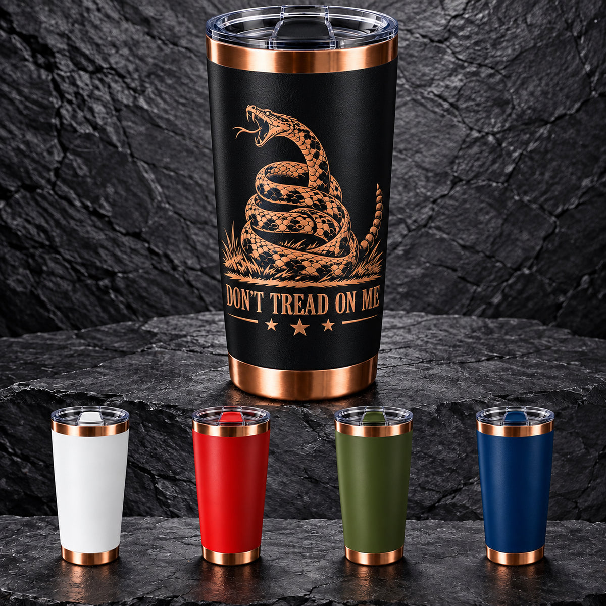 20 oz Ceramic-Lined Tumbler with Magnetic Lid — Custom Engraving Included