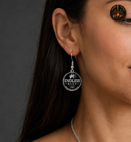 Black 20 mm Earrings