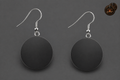 Black 20 mm Earrings