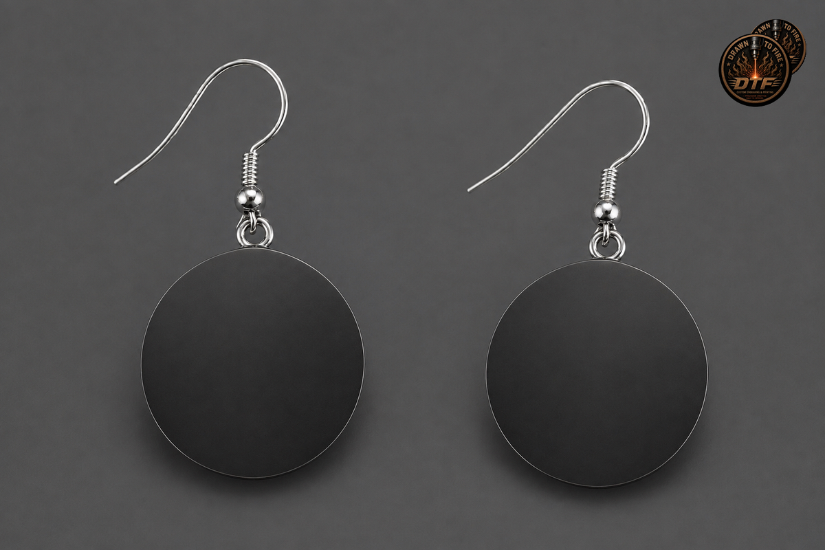 Black 20 mm Earrings