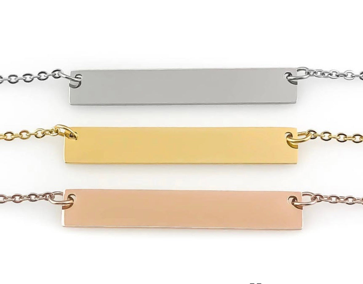 Stainless Steel Bar Necklace