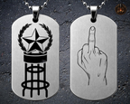 Custom Engraved Dog Tag keychain