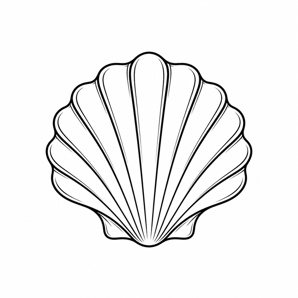 Ocean Series seashell engraving design