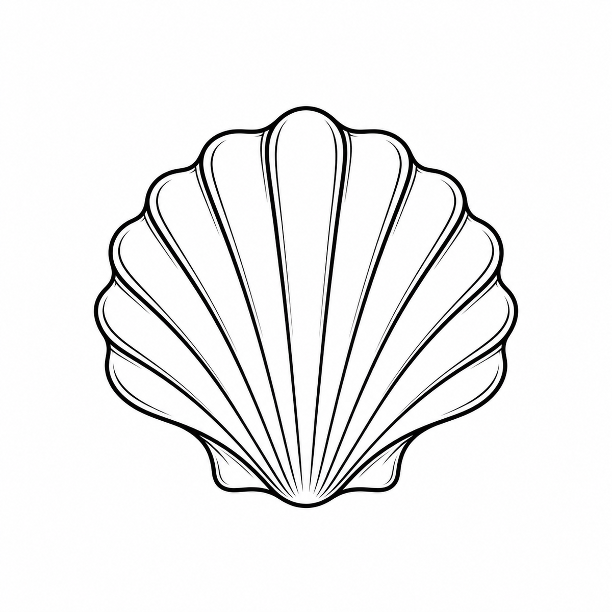 Ocean Series seashell engraving design