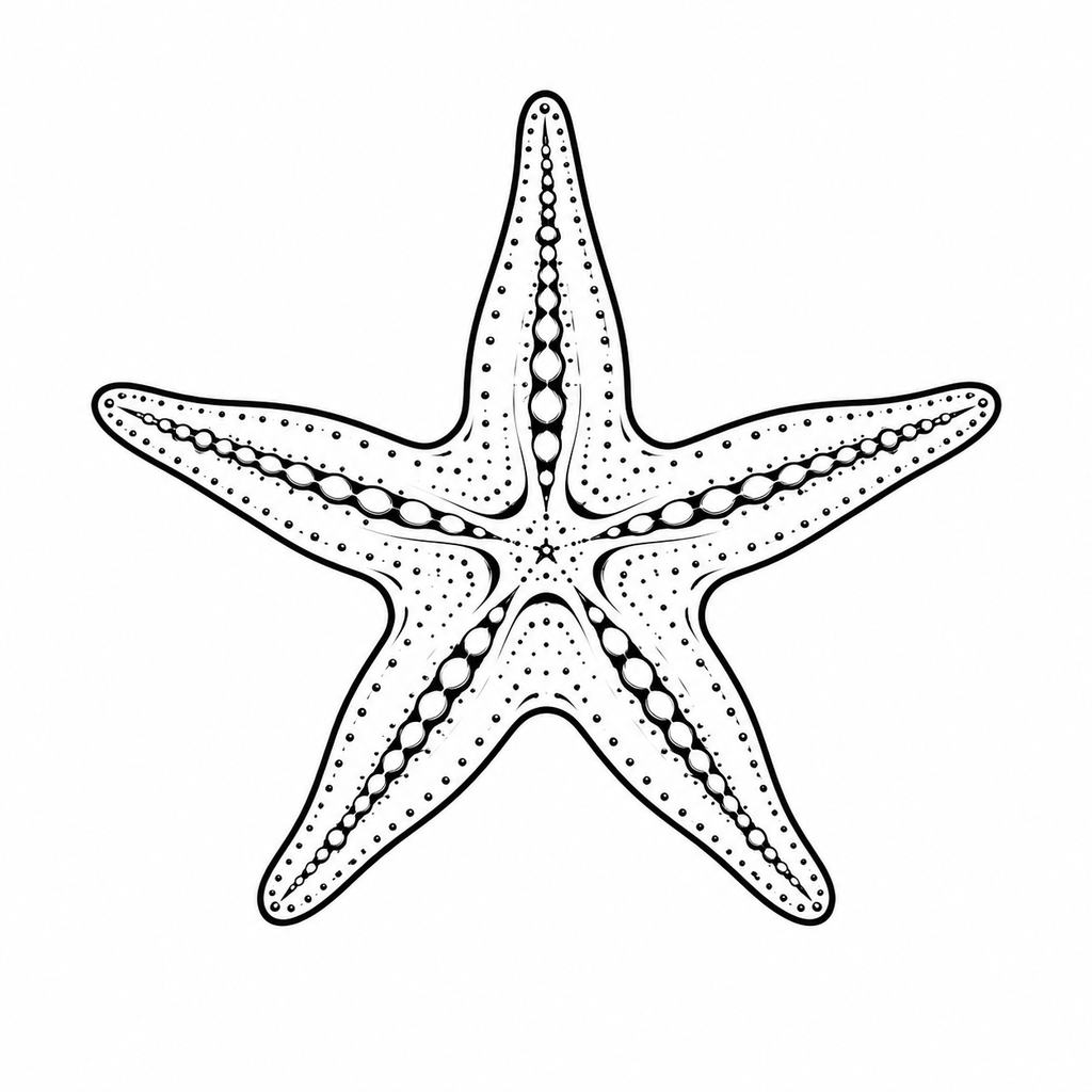 Ocean Series starfish engraving design