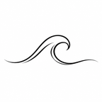Ocean Series wave engraving design