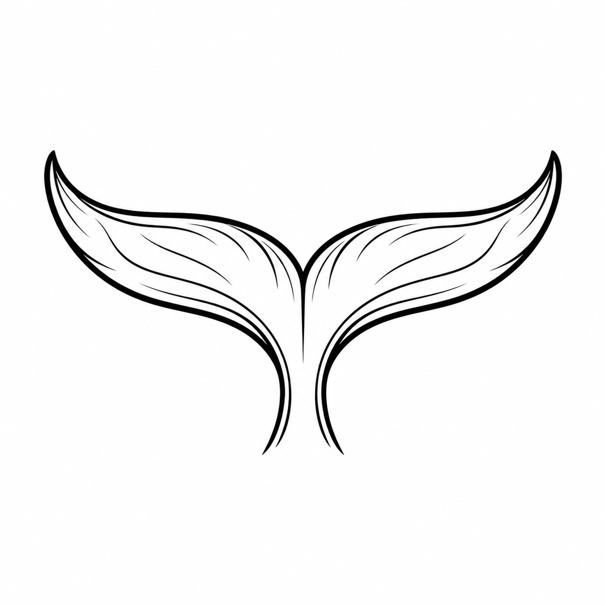 Ocean Series whale tail engraving design