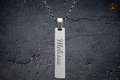 Custom Bar Pendant with Chain
